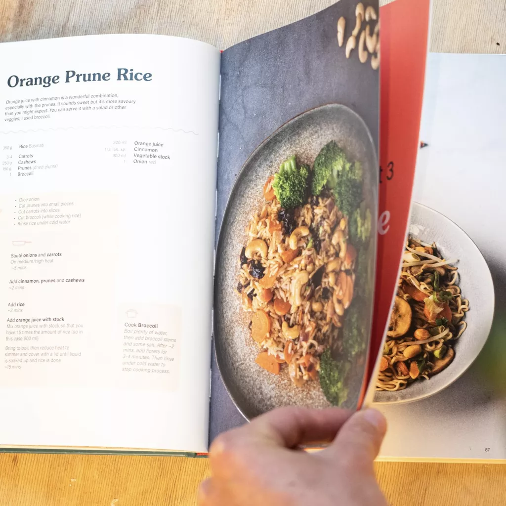 A recipe book.