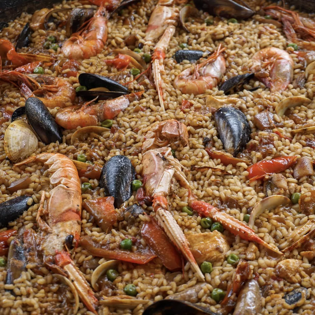 Spanish paella dish.
