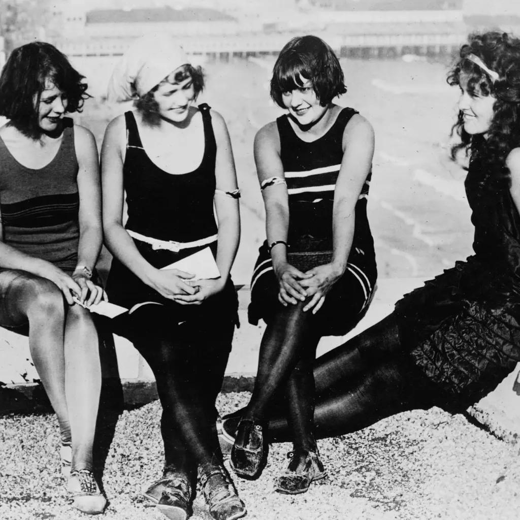 An old photo of four good friends.