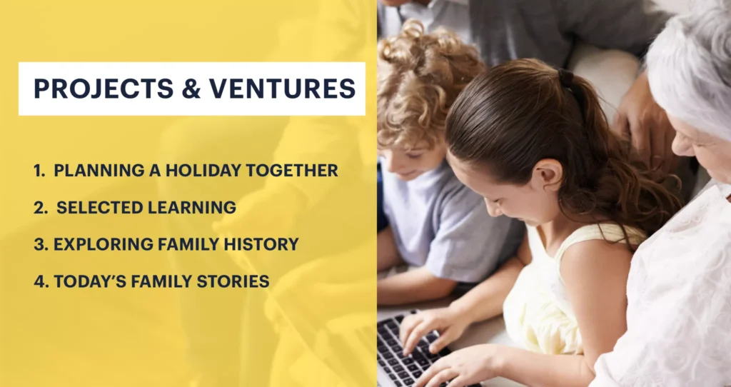 List of projects and ventures that challenge families.